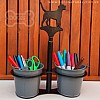 Foxhound Twin Holder Stand (Pens/Desk Tidy)